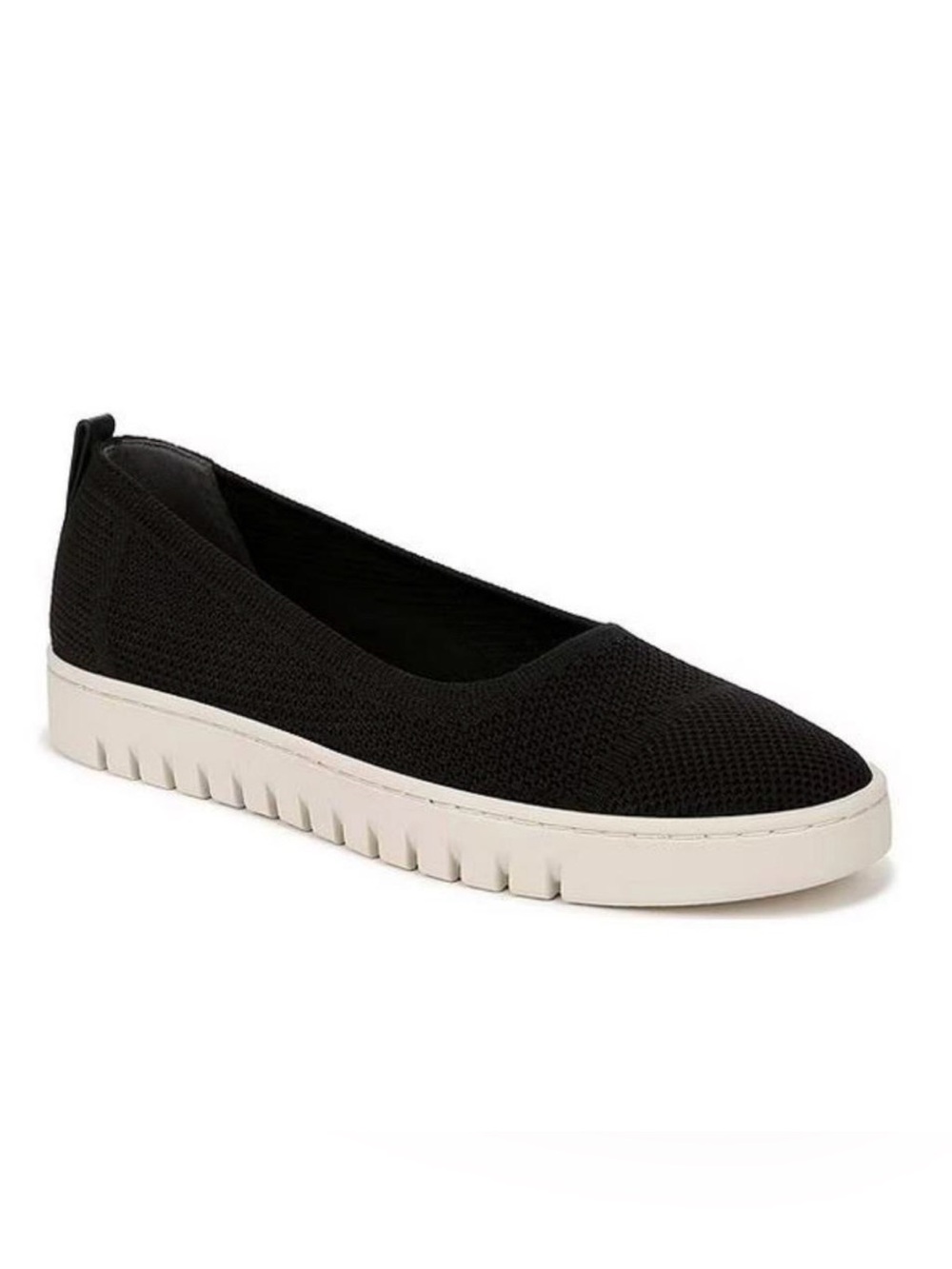 Women’s Black Knit Vionic Uptown Skimmer slip-on Loafers Comfort Flats Orthotic